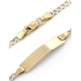 thumbnail image 3 of Esclava Barbada Diamantada Ajustable 14 a 12 cm Oro Sólido 14k, 3 of 4
