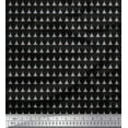 thumbnail image 1 of Soimoi Black Poly Georgette Fabric Tree Christmas Print Sewing Fabric Yard 42 Inch Wide, 1 of 3