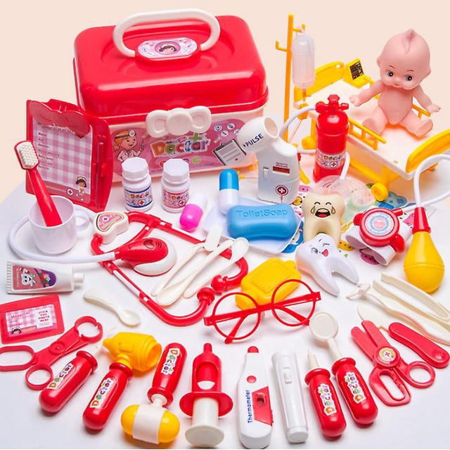 52pcs Kids Toys Pretend Doctor Set Simulation Medical Children Play Child Gift