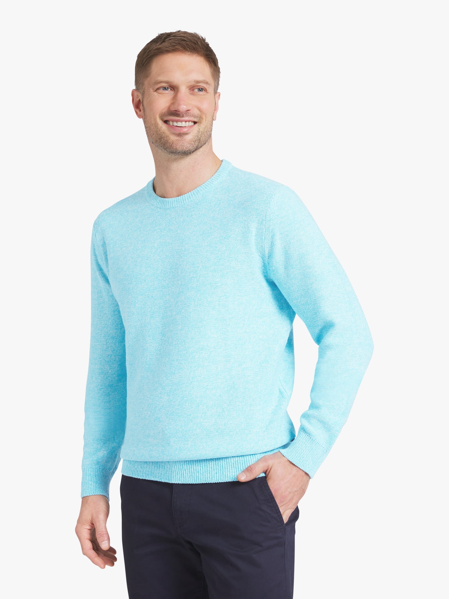 Chaps Men's & Big Men's Long Sleeve Crewneck Sweater, Sizes S-3XL