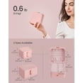 thumbnail image 3 of Caja de Joyas SONGMICS Estuche de Viaje Organizador de 2 Capas Rosa Jelly, 3 of 7