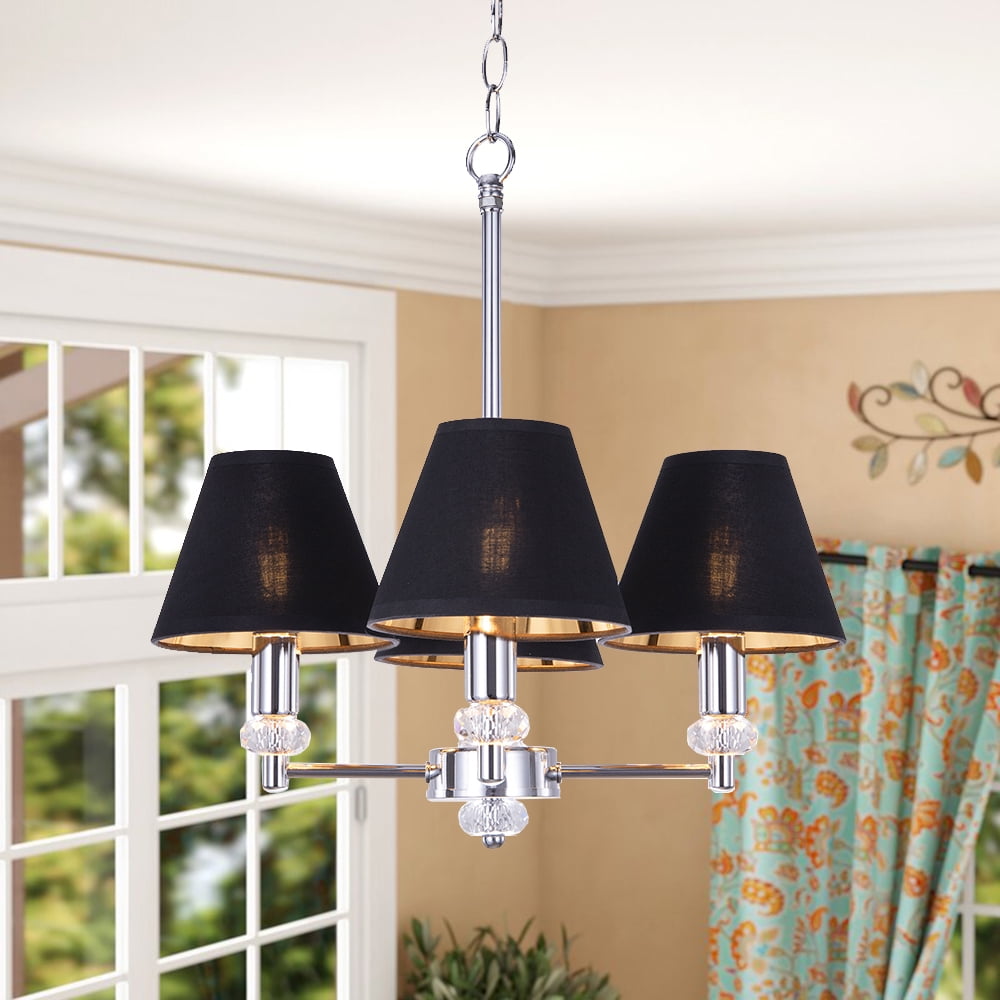 Soft Bell 3"x 6"x 5" White Set of 6 Urbanest Chandelier Lamp Shades 