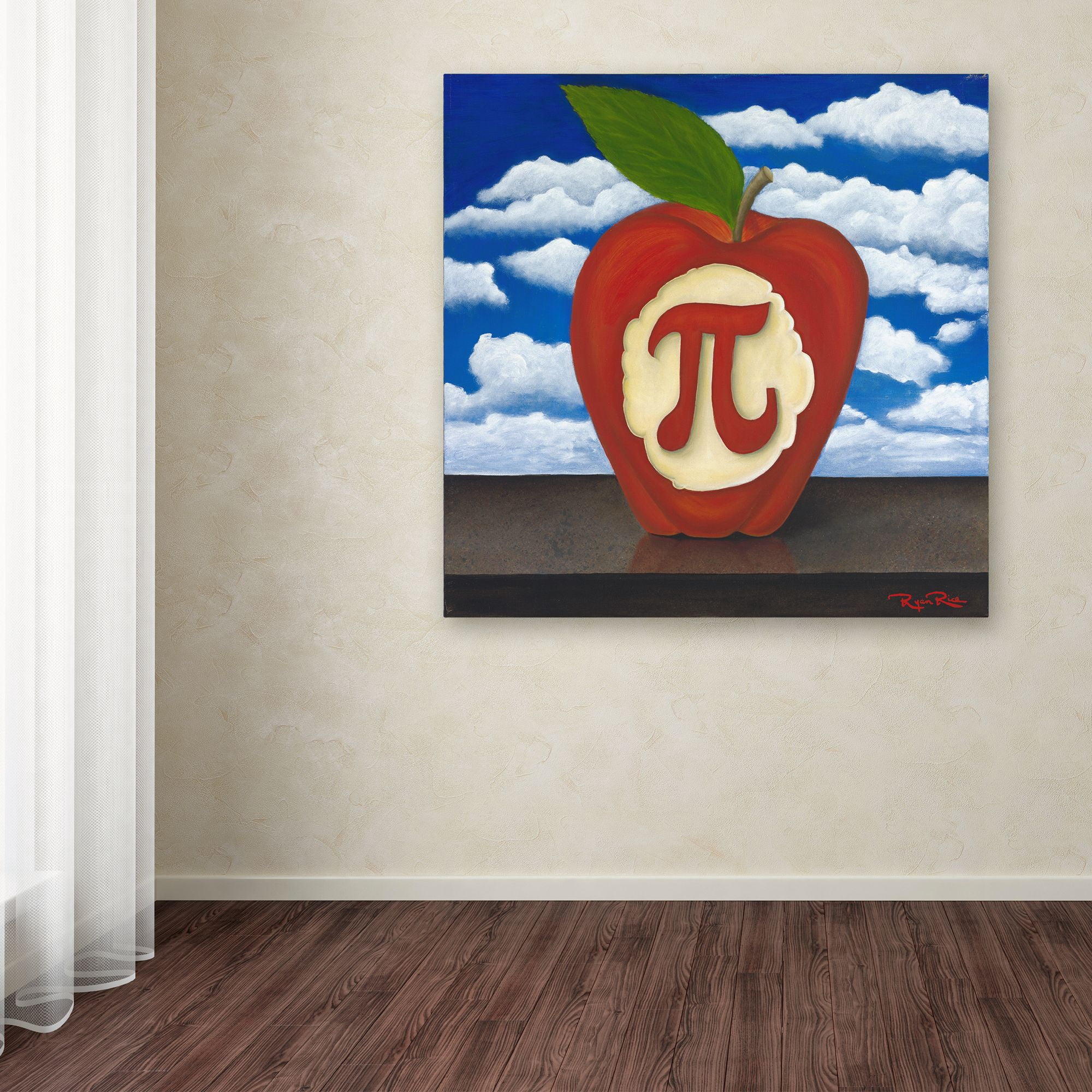 Trademark Fine Art 'Apple Pi' Canvas Art by Ryan Rice Fine Art