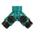 thumbnail image 1 of Bgsha 2 Way Garden Hose Splitter Y-Type Watering Connector Distributor OutdoorTap, 1 of 7