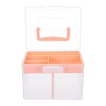 ELAYARD Art Crafts Storage Box Transparent Multifunction Organizer Plastic