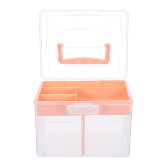 ELAYARD Art Crafts Storage Box Transparent Multifunction Organizer Plastic