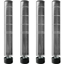 Shelving Inc. 96" h Chrome Wire Shelving Posts, 4 Count
