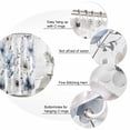 thumbnail image 6 of Blue Grey Spring Floral Waterproof Fabric Shower Curtain,Summer Flowers Botanical Waterproof Fabric Shower Curtain for Bathroom Curtains Bathtubs Hotel Shower Curtains with 12 Hooks Extra Long 72x84, 6 of 8