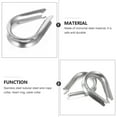 thumbnail image 4 of HLONK 20pcs Stainless Wire Rope Thimbles Rigging Sturdy Wire Fixing Rope Thimbles, 4 of 6