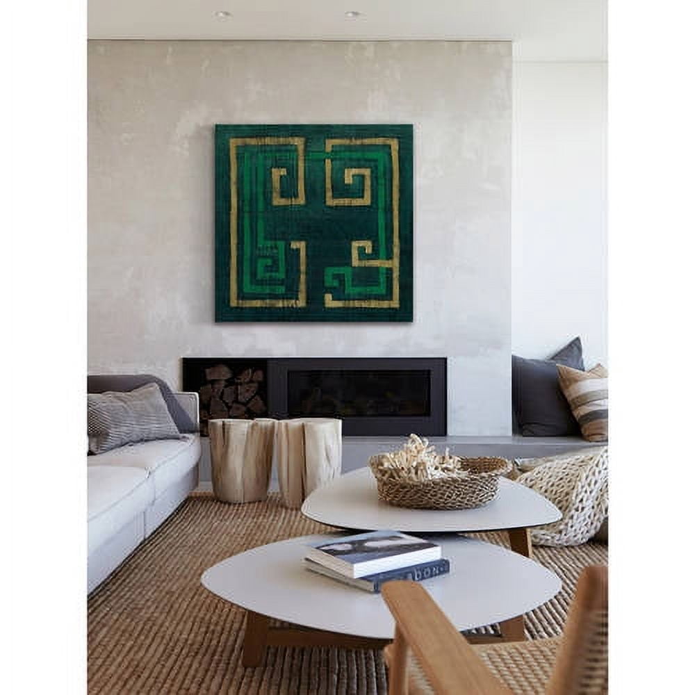 Marmont Hill "Emerald Diversion II" Painting Print on Wrapped Canvas