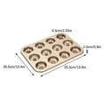 thumbnail image 2 of Stainless Steel Donut Baking Tray Mini Cake Chocolates Desserts Mold Kitchen Non Stick Baking Tray, Dishwasher Microwave Safe, 2 of 6