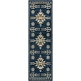 thumbnail image 2 of Well Woven Tulsa Canton Southwestern Tribal Bohemian Blue 2'3" x 7'3" Runner Rug, 2 of 7