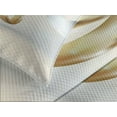 thumbnail image 4 of Ambesonne Wedding Quilted Bedspread Set 3 Pcs, Rings with the Ribbon, King Size, White and Yellow, 4 of 5