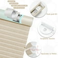 thumbnail image 3 of Keego Printed Cordless Celluar Shades Semi Blackout Honeycomb Window Blind Light Filtering Easy Install Beige Upper Case, Color002, 25"w x 48"h, 3 of 7