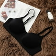 thumbnail image 2 of YWDJ Push up Bras for Women Sleep Bras No Underwire Comfy Bras Adjustable Straps Full Coverage Hollow Lounge Bras Padded Comfort Bras Wrap Solid Comfortable Bras Black XL, 2 of 2