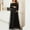 Black, variant on Zylanna Maternity Dress, Off the Shoulder Lace Skirt Panel Long Sleeves Solid Color Maternity Dresses for Baby Shower Black