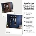 thumbnail image 6 of Chalky Chicks 16 Fl Oz Matte DC Blue Navy Blue Chalk Paint for Furniture Without Sanding - No Prep Furniture Paint No Sanding All in One for Crafts, Wood, Cabinet, Walls, Metal, Dresser, Farmhouse, 6 of 9
