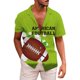 thumbnail image 1 of Playeras Y Camisas Para Hombre Camiseta de regalo deportiva para al fútbol americano para hombre, camiseta de Rugby Retro deportiva para jugador de Rugby Vintage (Mint Green, XXL), 1 of 3