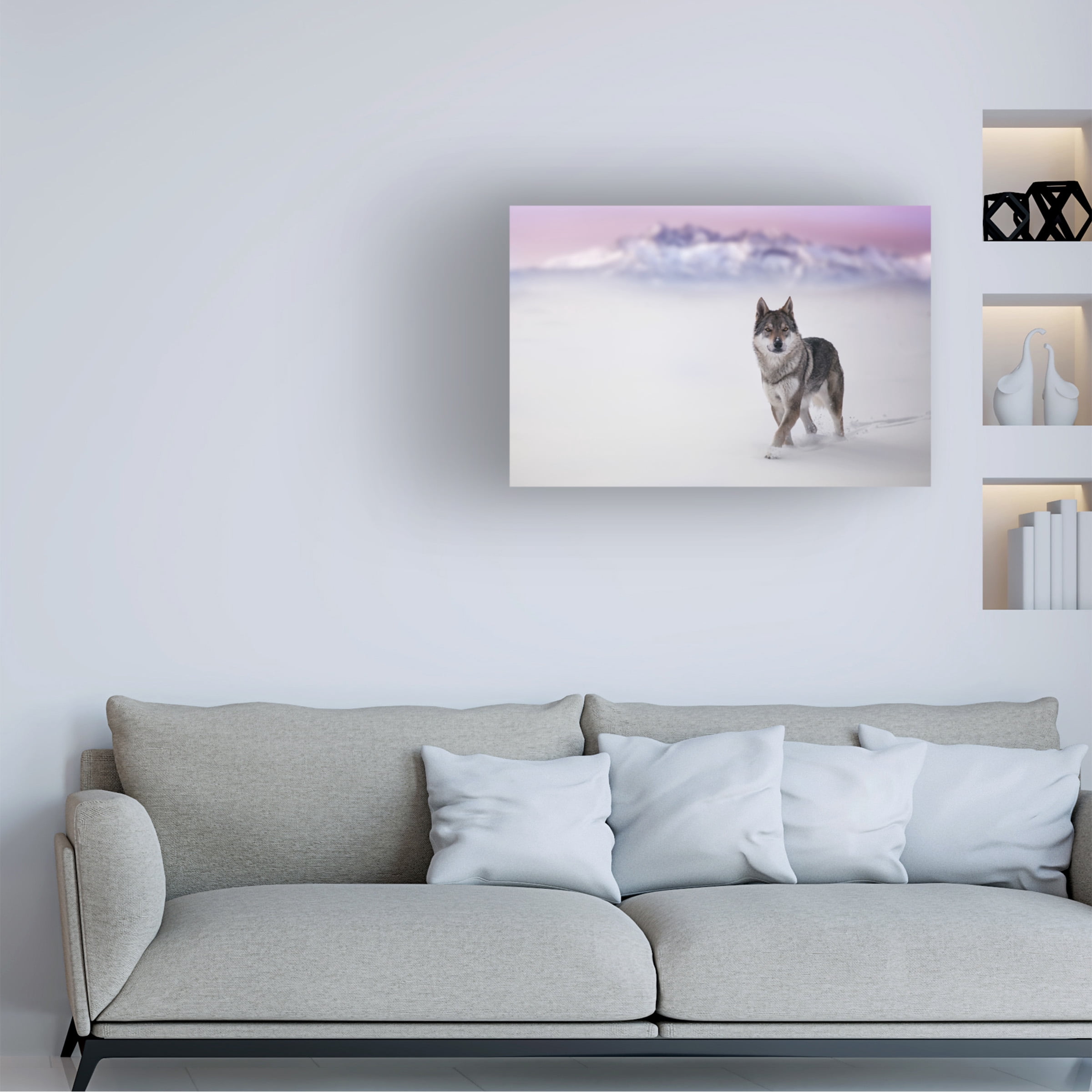 Stanislav Hricko 'Lone Wolf' Canvas Art