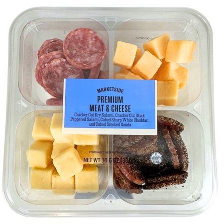 Marketside Premium Meat & Cheese Cubes, 10.6oz (Cubed, Refrigerated)