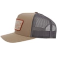 thumbnail image 3 of Hooey Men's Davis 5-panel Tan  Grey Trucker Cap 2141T-TNGY, 3 of 5