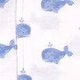 thumbnail image 3 of Hudson Baby Infant Boy Cotton Flannel Burp Cloths 4pk, Whale, One Size, 3 of 3