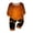 Baby, variant on HTHLVMD Family Matching Sleepwear, Bat Print Pajamas, Halloween Gradient Orange Bat Bottom Print Family Matching Pajamas, Crew Neck Long Sleeve 2pcs Holiday Loungewear, 12 Months