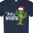 thumbnail image 4 of Inktastic Feliz Navidad Christmas Cactus in Santa Hat T-Shirt, 4 of 5