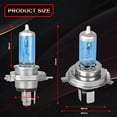 thumbnail image 3 of BSBSDJB H4 HB2 9003 Motorcycle Bike High/Low Beam Halogen Headlight Lamp Bulb 4200K Warm White, 3 of 11