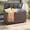 Brown, variant on Outdoor Patio Storage Box Waterproof, Wicker Storage Bin Deck Box for Cushions, Garden Tools, 88 Gallon, Gray