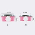 thumbnail image 6 of Happy Date Pet Hanging Food Bowl Small Stainless Steel Bowl with Removable Inner Tank for Pets, 6 of 6