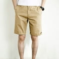 thumbnail image 2 of JTieacloth Mens Classic Chino Short Mens Lightweight Casual Trend Shorts,Yellow, 2 of 6