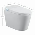 thumbnail image 4 of LivelyAant Tankless Smart Toilet with Built-In Bidet, One-Piece Design, Heated Seat, Auto Flush, Warm Water & Dryer, Remote Control, 4 of 10