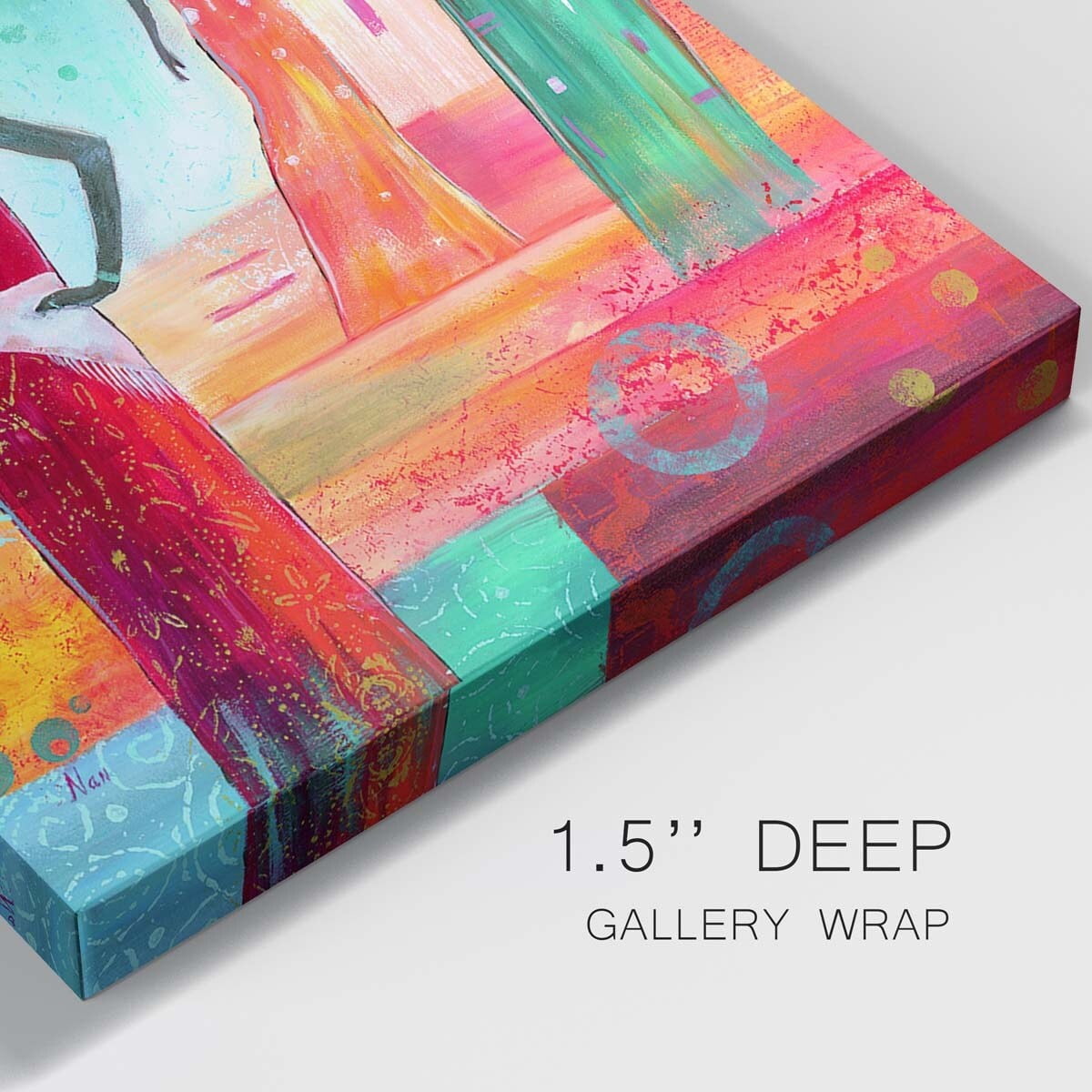 Indigo Field I - Premium Gallery Wrapped Canvas - Ready to Hang Set of 2 - 40 x 40 Each