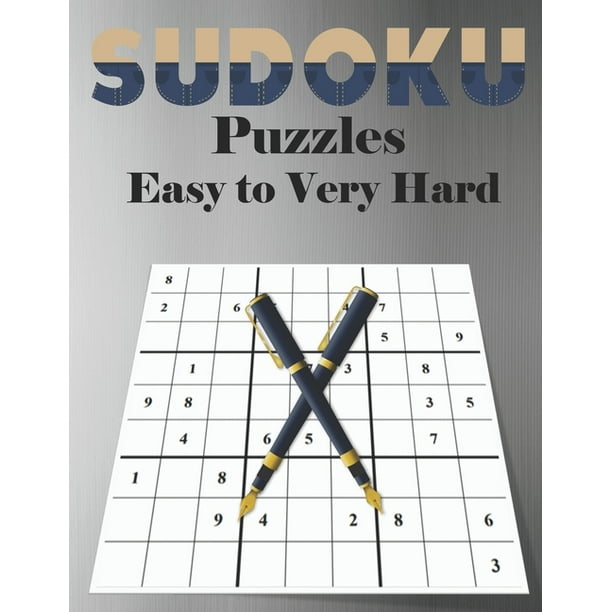 sudoku puzzles easy to very hard 100 daily sudoku puzzles 4 levels of difficulty 25 easy 25 medium 25 hard 25 very hard paperback walmart com walmart com