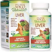 FUNGI PERFECTI Host Defense, MycoBotanicals Liver Capsules, Supports Liver Health and Detoxification, Mushroom and Herb Supplement, 60 capsules, Unflavored