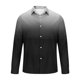 thumbnail image 3 of Blusa y camisa de manga larga con cuello vuelto para hombre, estilo casual, a la moda, con botones y estampado degradado, de poliéster., 3 of 4