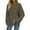 Green, variant on YOIAVAIOY Ribbed Knit Sweatshirt for Women Long Sleeve Solid Sweatshirts Fall Casual Fashion Tops Coffee M