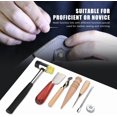 thumbnail image 3 of 42Pcs Herramienta de artesanía de cuero Juego de costura de bricolaje Kit de perforación Herramientas de costura manual con instrucciones para coser a mano Sillín de cuero DIY Leathercraft, 3 of 4