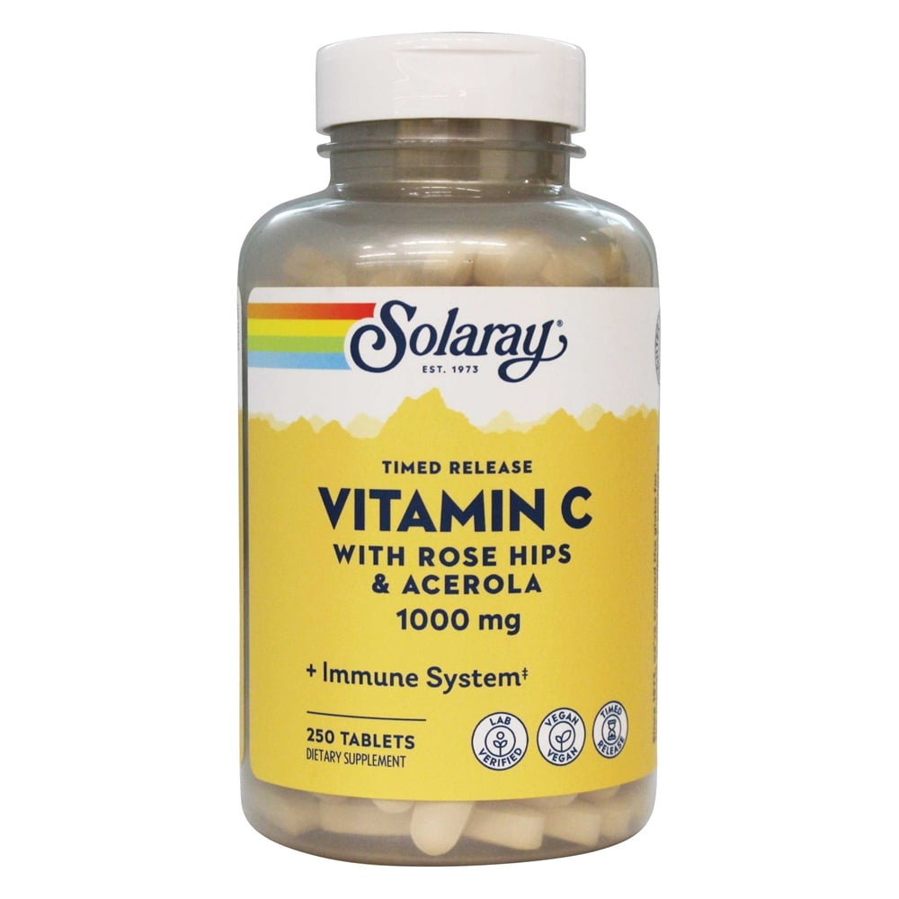 Solaray - Two-Stage Timed Release Vitamin C 1000 mg. - 250 Tablets
