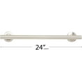 thumbnail image 2 of 24-inch Coronado Designer Straight Bathroom Shower Grab Bar, Satin Stainless Steel, Brushed Nickel, 2 of 5