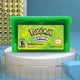 thumbnail image 4 of Tarjeta De Juego De Consola De Cartucho De Video Tarjeta de juego Emerald Sapphire Series Card para NDSL GB GBC GBM GBA SP (verde hoja) Tmvgtek libre de BPA, 4 of 7