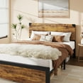thumbnail image 2 of Danolapsi King Size Bed Frame with Wooden Headboard,King Platform Bed Frame with Under Bed Storage and Metal Legs,Mattress Foundation Platform,Noise Free,No Box Spring Needed,Easy Assembly, 2 of 7