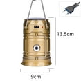 thumbnail image 2 of LED Camping Lantern Lightweight Waterproof Solar DC Rechargeable LED Flashlight Survival Kits - gold, 2 of 5
