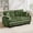 Green (2 seat), variant on Chenille Cloud Loveseat Sofa with 4 Pillows, Ergonomic Design, Deep Seat Couch for Living Room, Office, Green