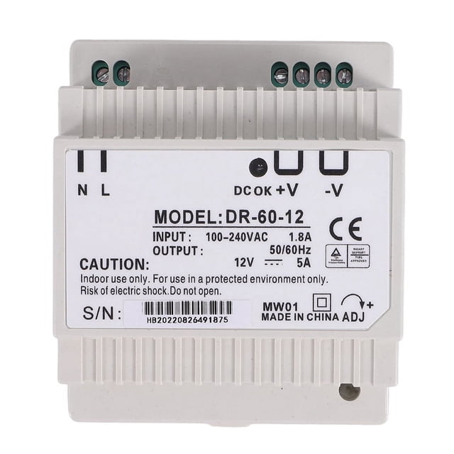 Fuente de alimentación para carril DIN 60w 12V ac dc convertidor -60-12 fuente de alimentación 12v 60w