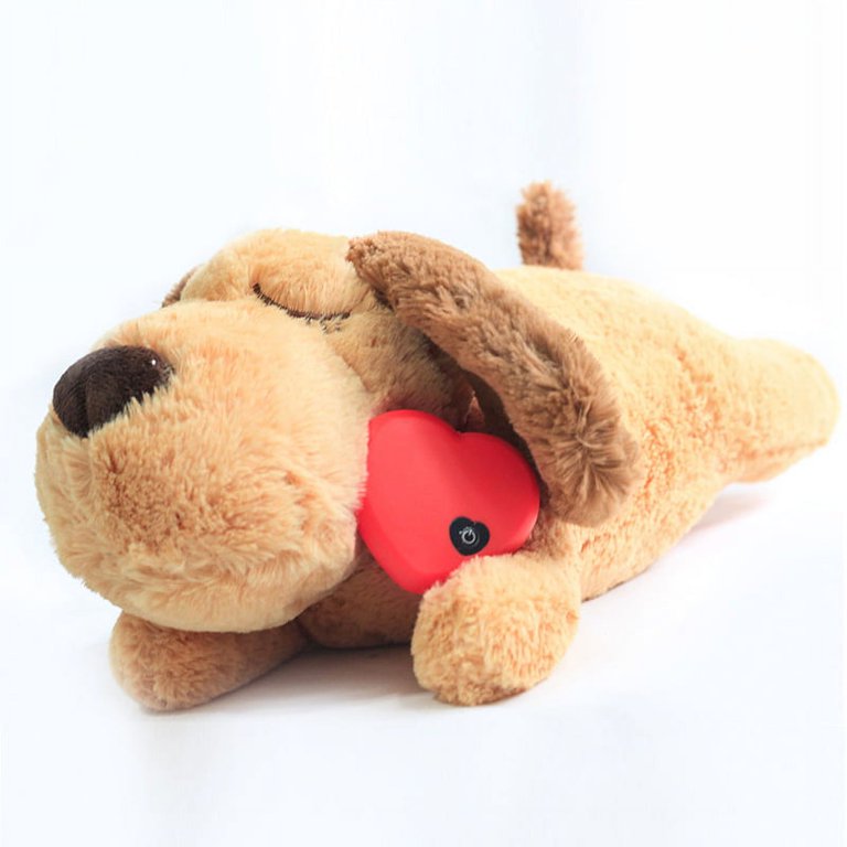 Puppy Pet Toys Heartbeat Anxiety Relief Soft Plush Sleeping Buddy