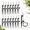 15 Sets Misting Heads with Stake, variant on 1/4" Misting System Adjustable Drip Irrigation Emitters for Garden
