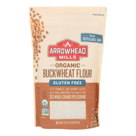 Arrowhead Mills - Organic Bukwheat Flour - Gluten Free - Case Of 6 - 22 Oz