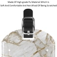 thumbnail image 4 of Square 2Pack PU Leather Marble Texture Cruise Luggage Tag with Privacy Cover and Name ID Tag for Travel Handbags Backpacks Luggage Tags, 4 of 6